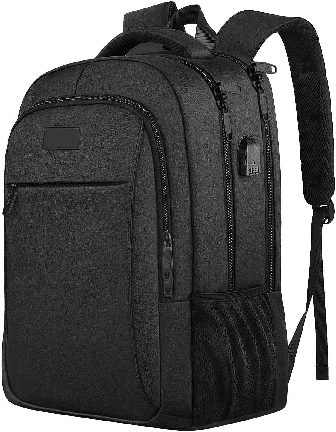 Mochila de negocios para laptop de 15.6 pulgadas bolsa de viaje para laptop mochila con puerto de carga USB, resistente al agua para trabajo universidad computadora  