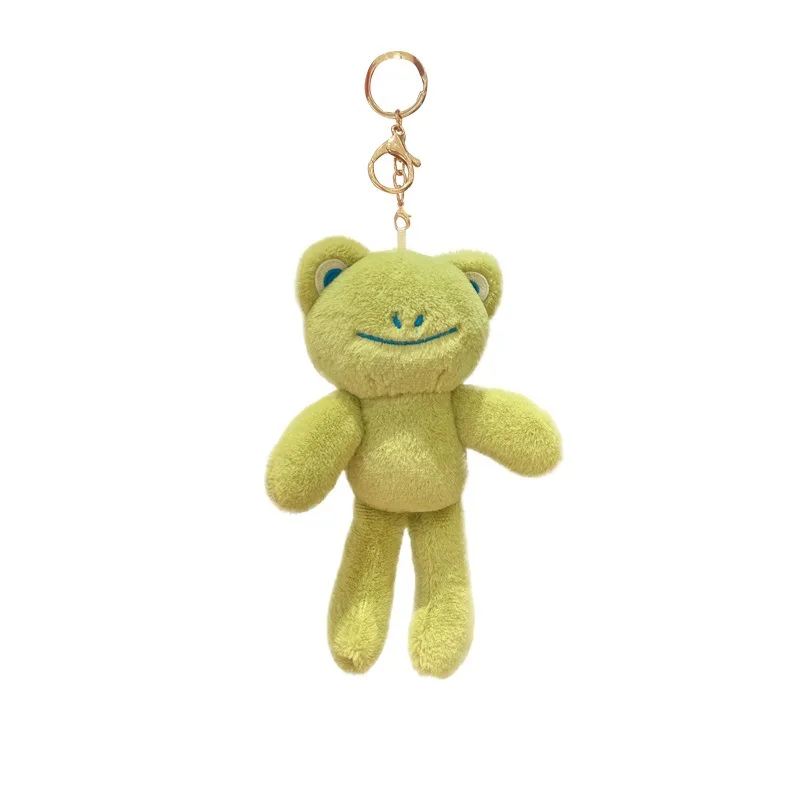 Cute Plush Frog Toys Keyring Plush Keychain Stuffed Toys Hanging On