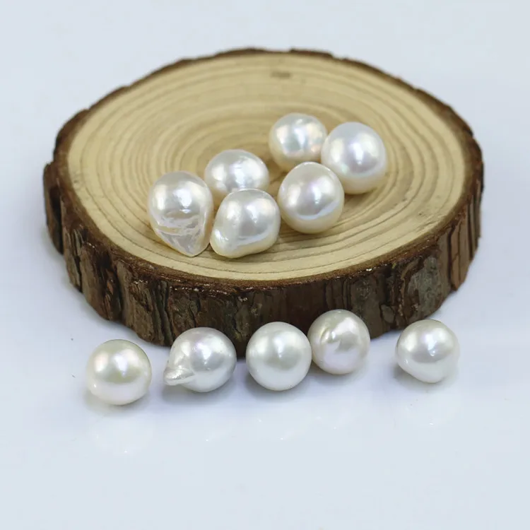 10-11mm 3A Baroque Irregular Good Quality White Edison Zhuji Pearl Farm Natural Freshwater Pearls From China