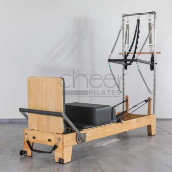 Wholesale Price Gym Fitness Equipment Oak Wood Pilates Reformer Half Trapeze