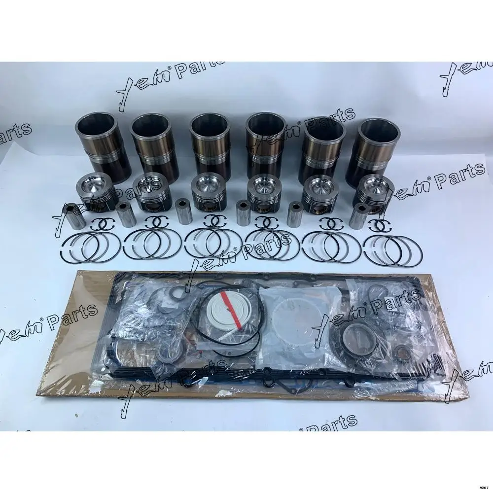 C11 Rebuild Kit With Cylinder Gasket Kit Piston Rings Liner for Caterpillar