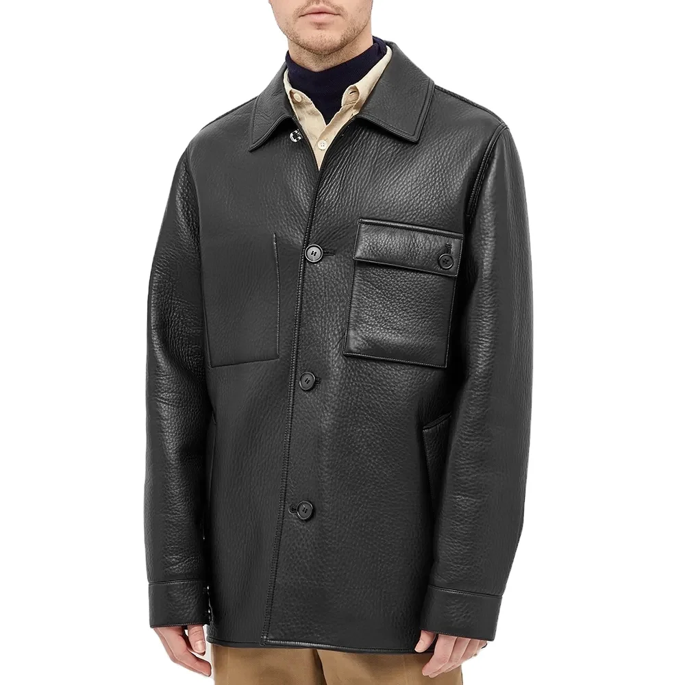 leather jacket with cotton lining