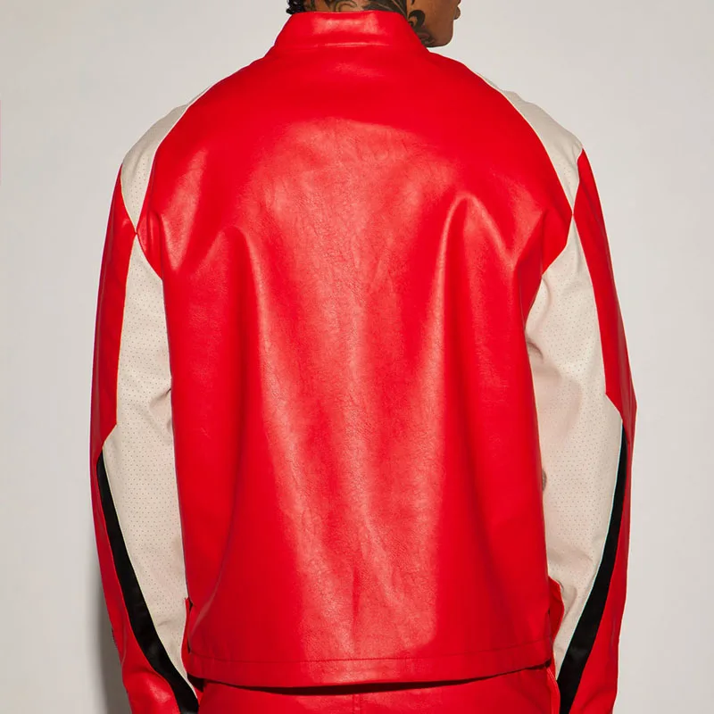 Custom design retro classic motorcycle oem patch genuine leather racing jacket for men_voghion.com