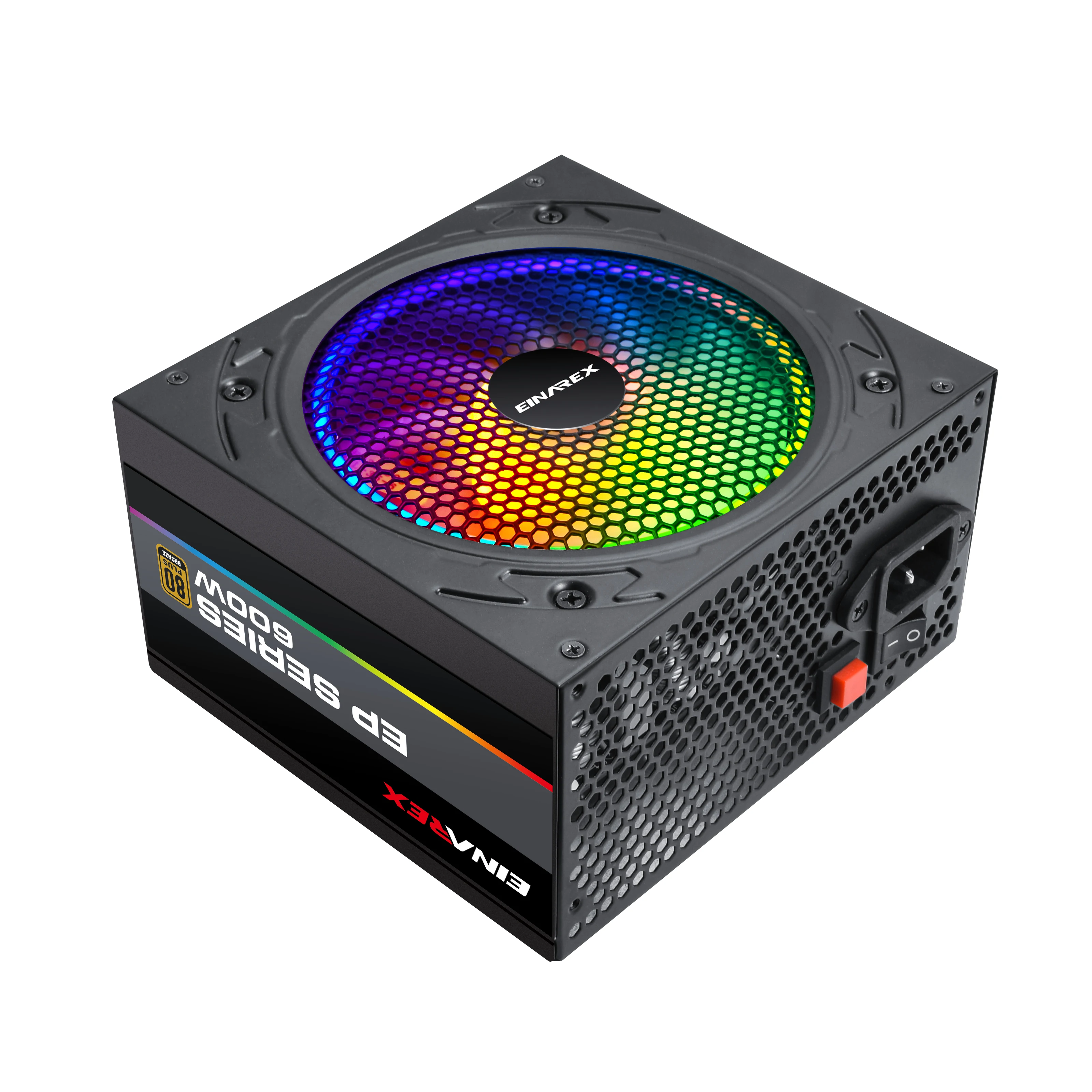 Блок питания Atx 2023 игровой модульный ATX PSU RGB 300 Вт 350 400 450 500 550 600 650 700 750 светодиодный