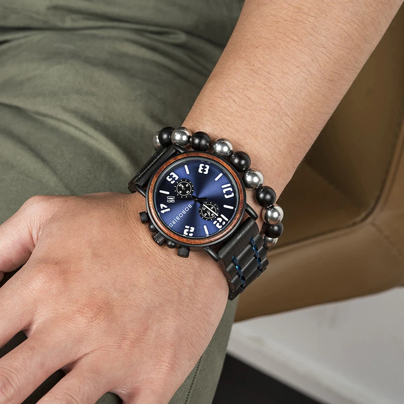 Mens Wood Watch Multifunction Movement Watch Wholesale Wood Watch for Men and Women