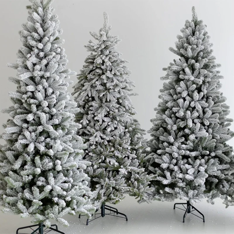 Pre-Lit Artificial Feel Real High-grade PE Christmas Tree 6FT/7FT/8FT Source Factory Customization