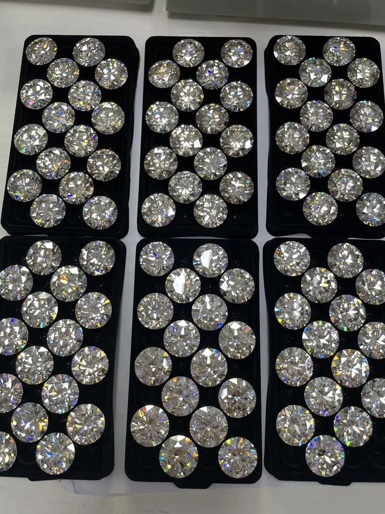 Cheap Price 18mm Big Size 20CT D VVS Color Moissanite 8 Heart 8 Arrow Cut Diamond for Wholesale Small MOQ