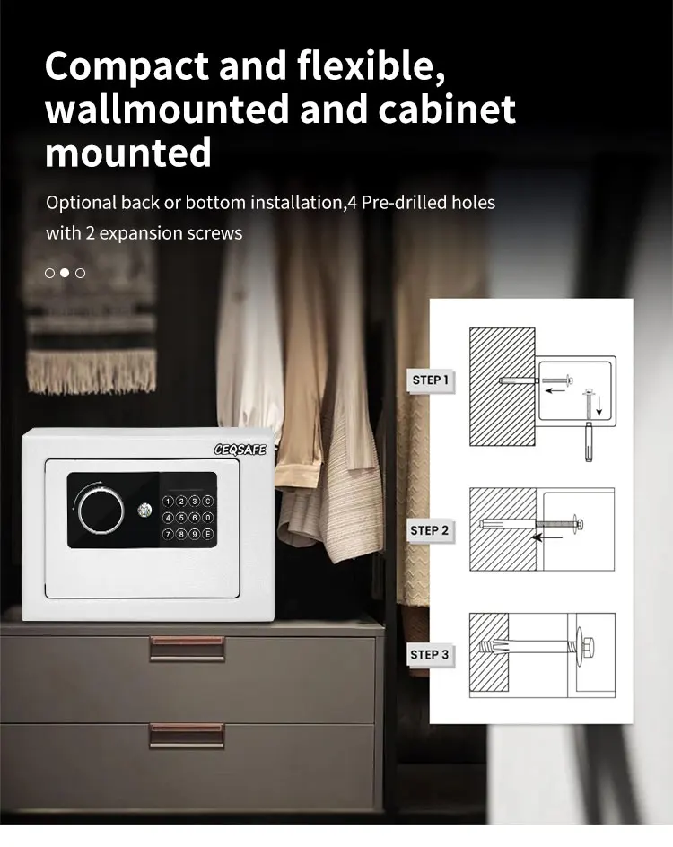 CEQSAFE High Quality Metal Electronic Code Key Mini Safe Money Box manufacture