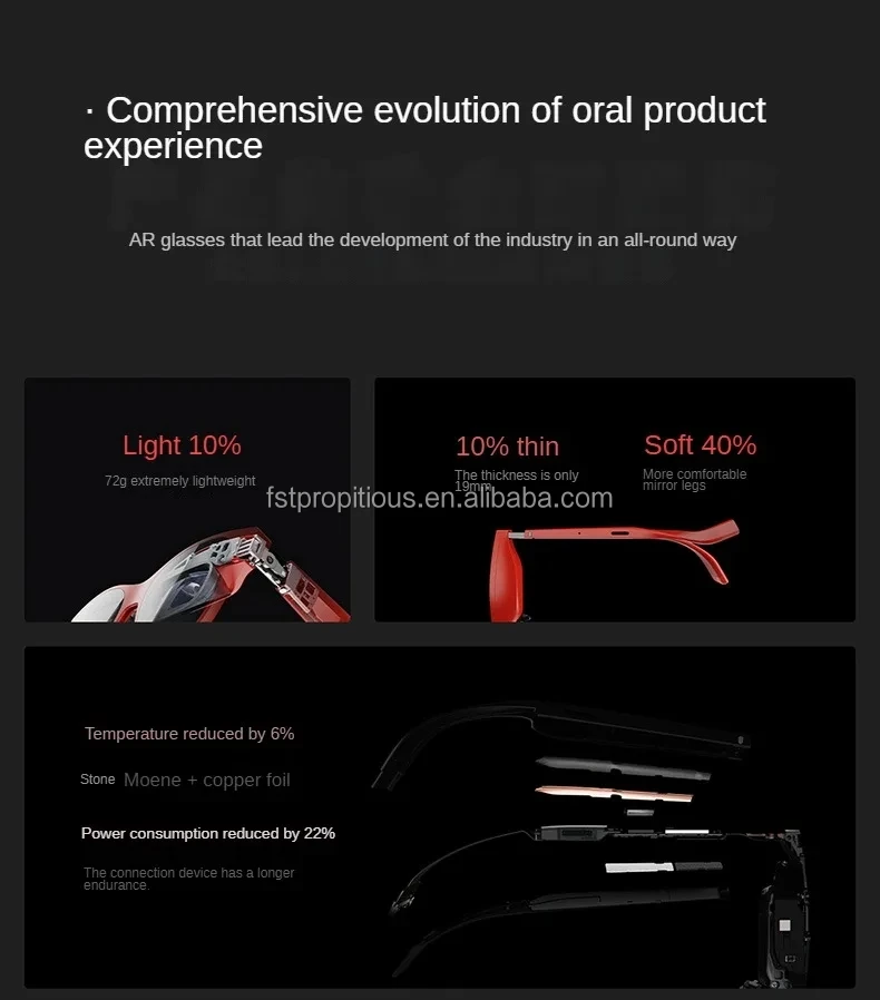thumbnail image 2 of Nreal Air AR Smart Glasses - Black, 2022 Model, Compatible With Samsung Galaxy Phones 2 of 6