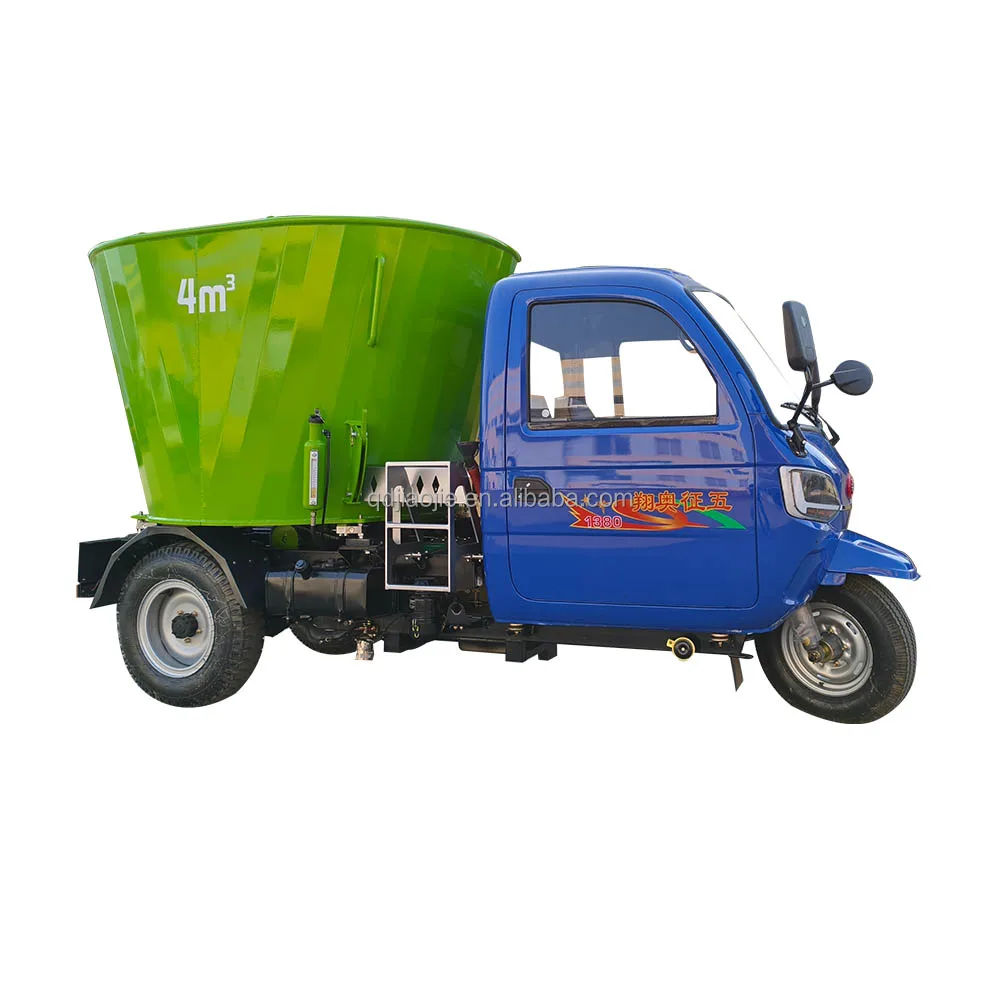 New Self-Propelled TMR Mixer Feeder Total Mixed Ration Feed Mixer Machine for Livestock Farm Retail Industries Engine Motor Gear