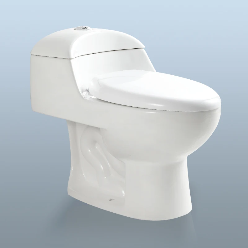 Popular Bathroom Floor Mounted Low Water Tank Small Toilet Sanitary Ware Ceramic One Piece Wash Down Toilet