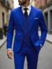 Giacca, gilet e pantaloni blu zaffiro