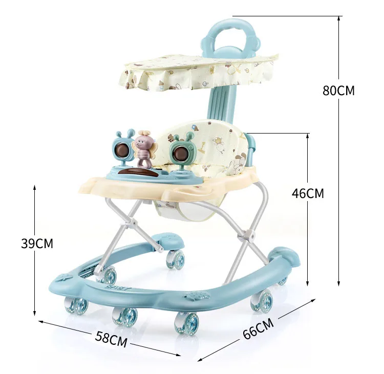 Plastic Circular Foldable Baby Stroller With Light,2-in-1 ...