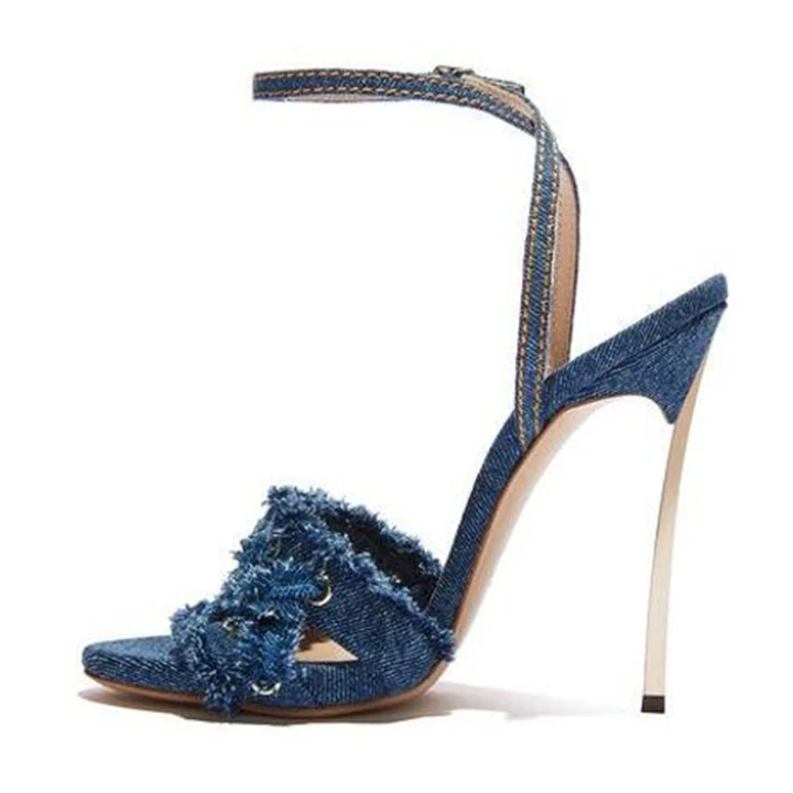 Women's Blue Blade Jeans Sandals 