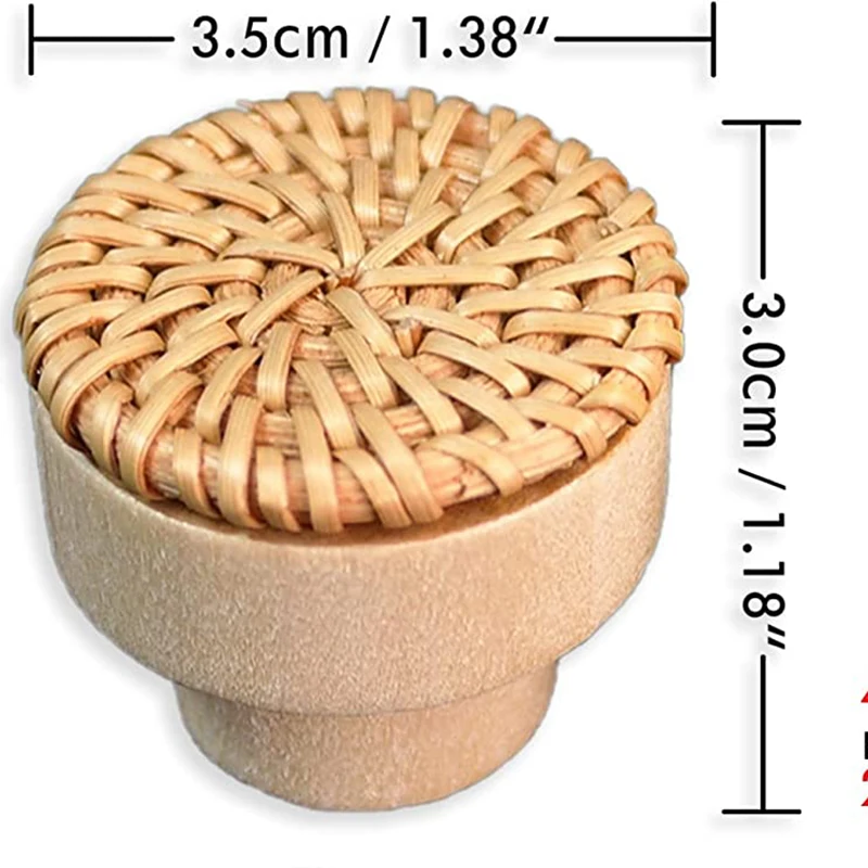 Ручки из ротанга для мебели шкафов и