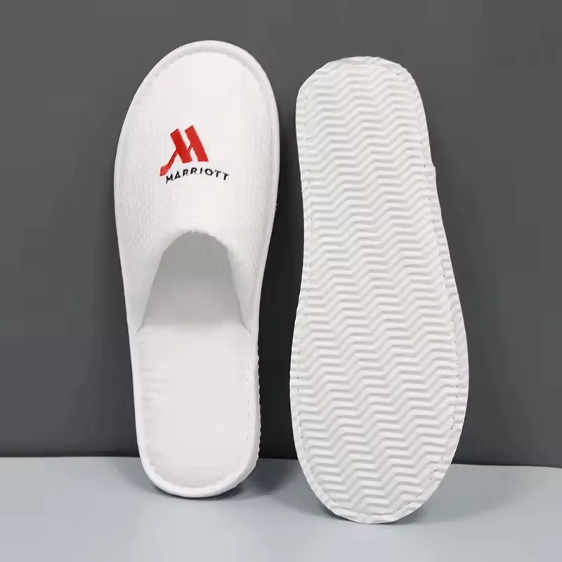 Wholesale Ranbay Custom High-end Hotel Slippers Dense Velvet Upper Coral Velvet Lining Non-slip Soles Custom Logo 5000pcs MOQ