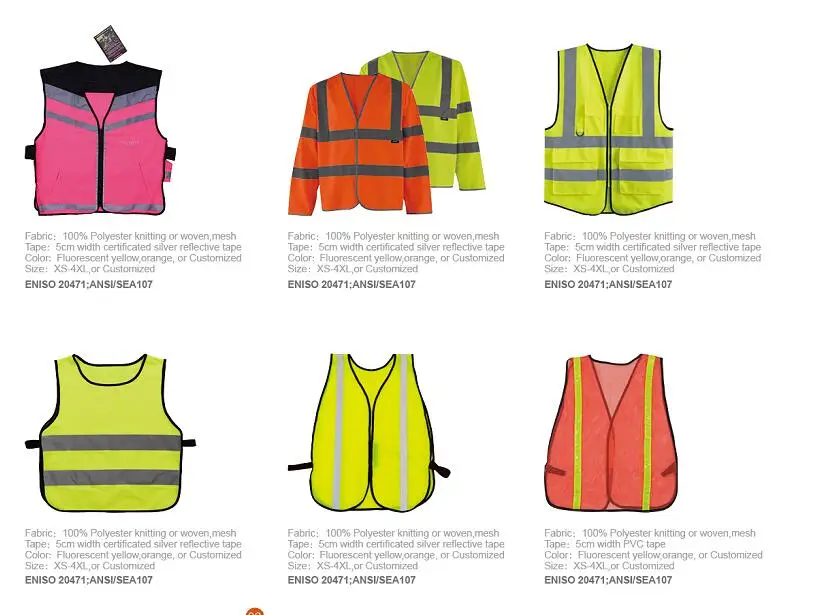 Customized Safety Vests High Visibility Durability
