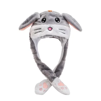 Buy Hot Selling Korea Moving Ears Plush Lovely Soft Rabbit Animated Cap  Christmas Gift Cute Funny Bunny Hat With Air Pumping from Yiwu Eco Baoyu  E-Business Firm, China