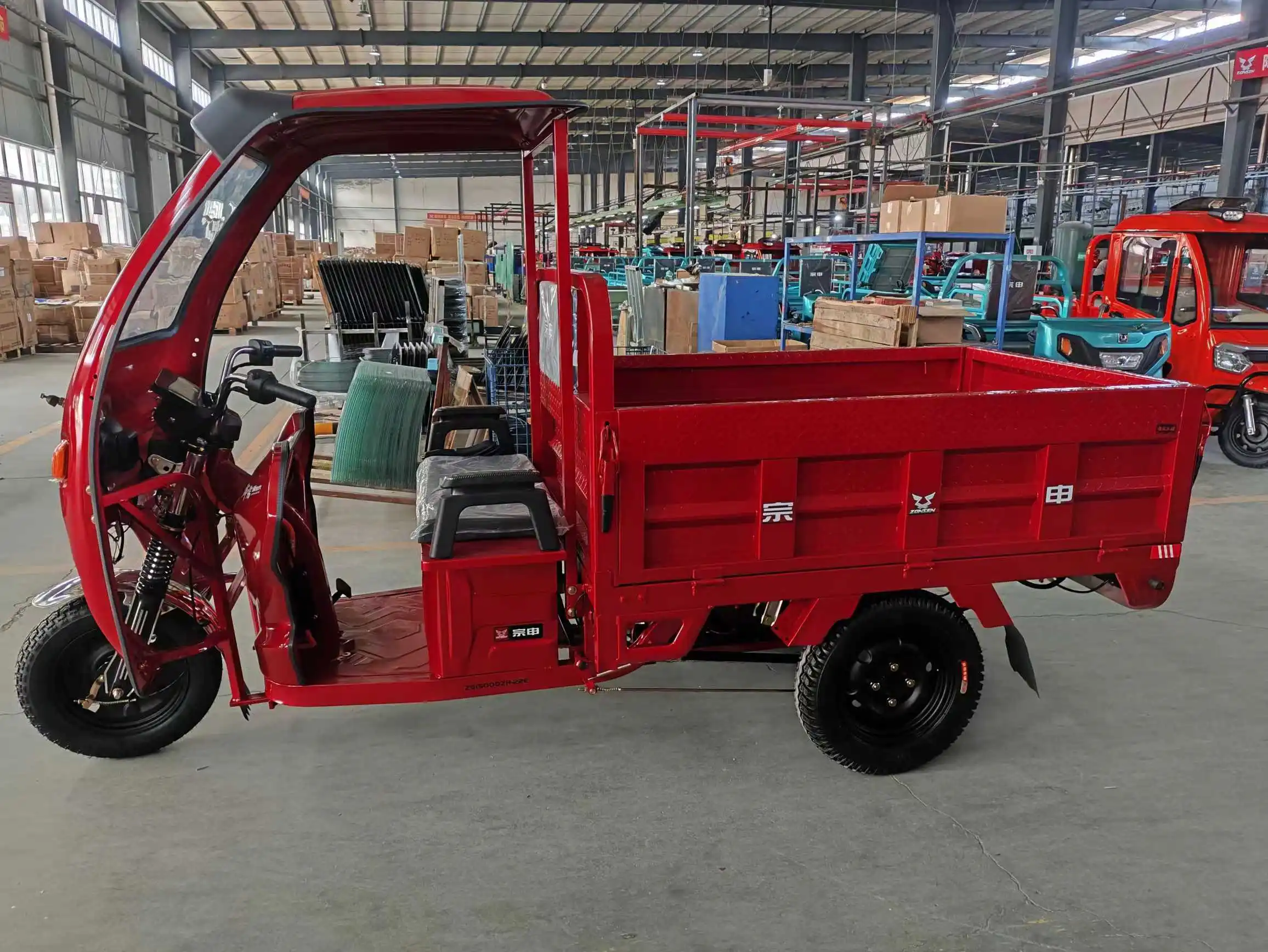 Zongshen marca triciclo eléctrico de cuerpo abierto Mini camión