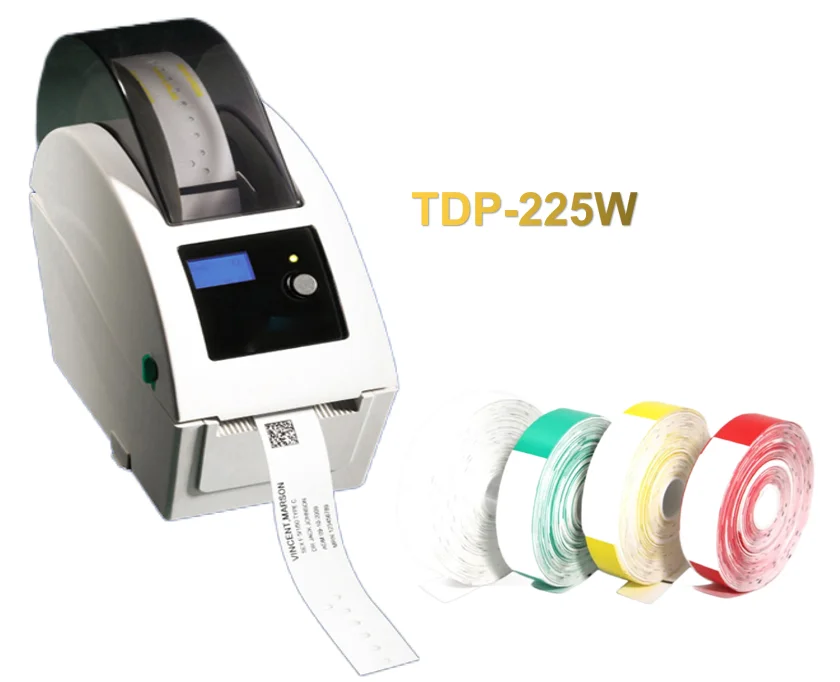 Color Printing Wristbands PVC Hospital Patient ID Wristbands Bracelets Elastic Wristband  for TSC TDP225