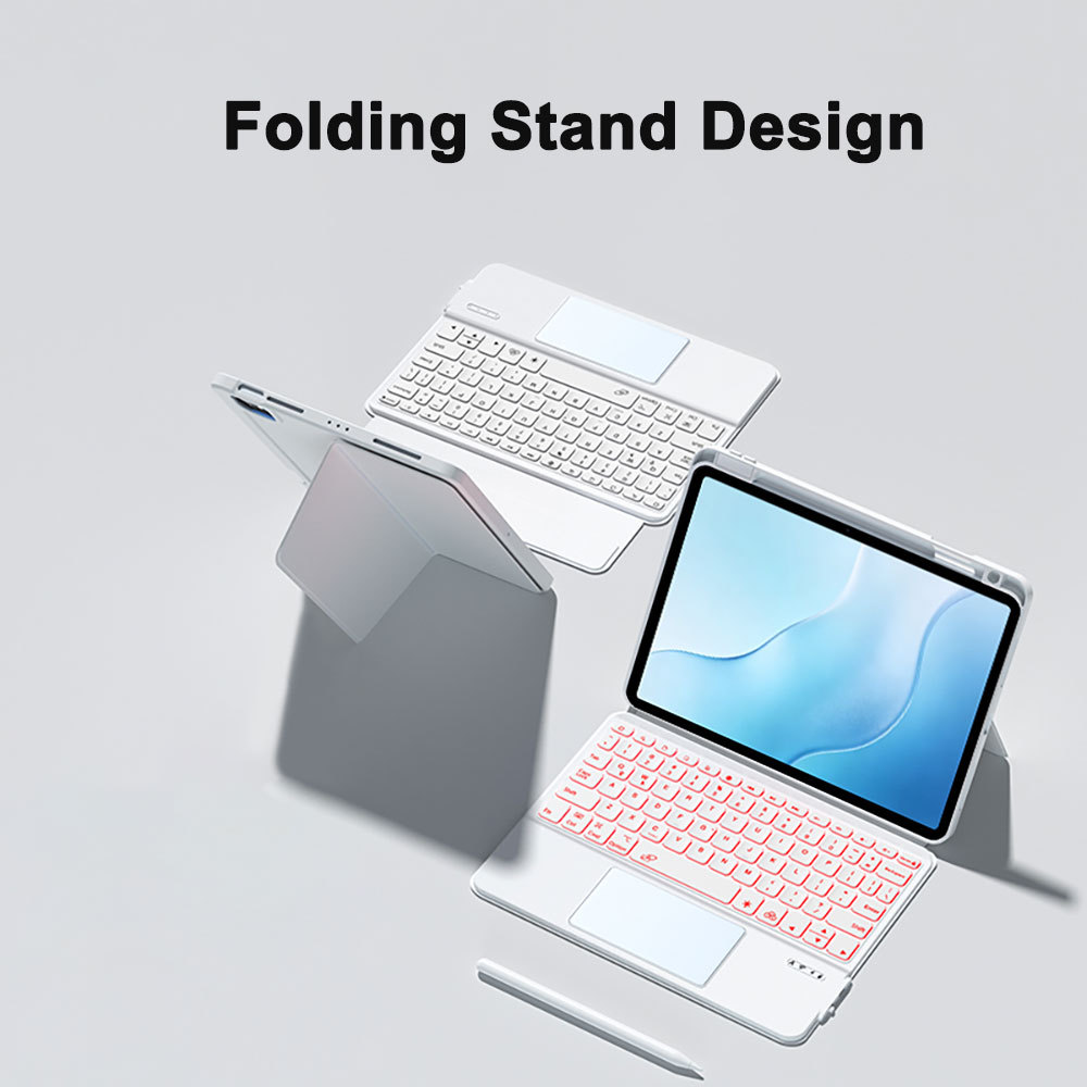 Laptop Style Magnetic Keyboard Case for iPad Air Pro Mini,Wireless Keyboard With Touchpad, OEM ODM Wholesale