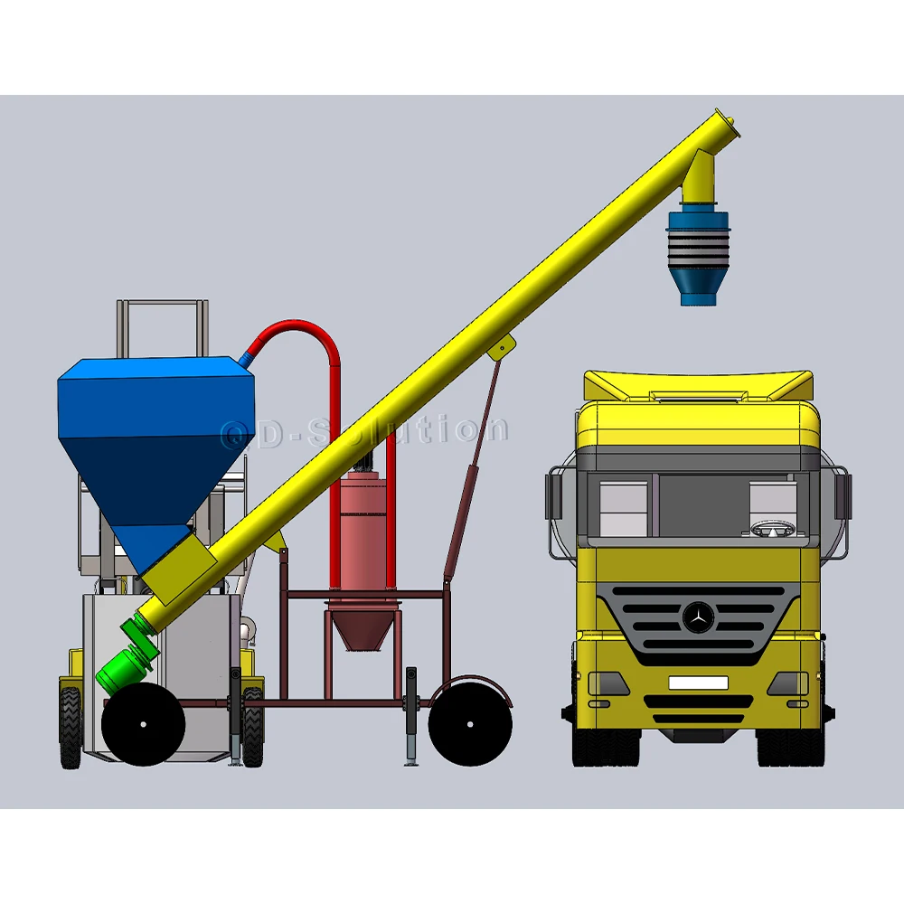 Flexibility Mobile Bulk Truck Loading System Big Bag Silo Truck Loader for Loading Bulk Goods