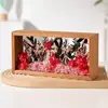 Paquete de material floral decorativo + marco de fotos