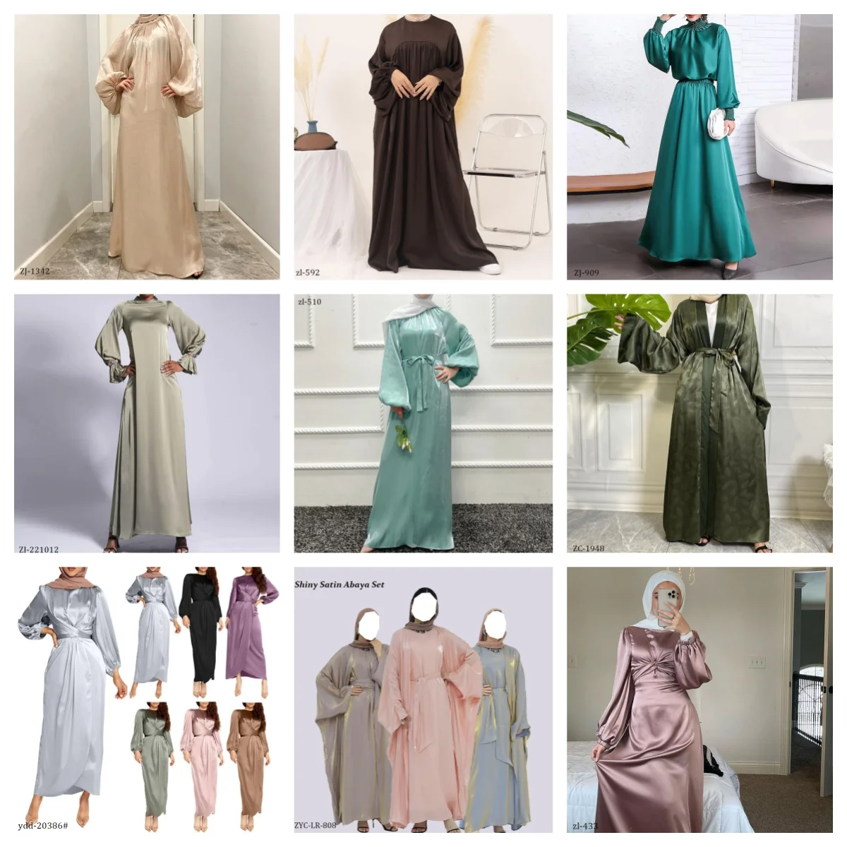 ahlam silk abaya & dress set product info and reviews Veiled Ahlam Silk Abaya