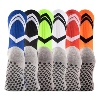 Wholesale Custom Performance Sports Non-Slip Socks Athletic soft colors hot selling crew sports socks for football soccer