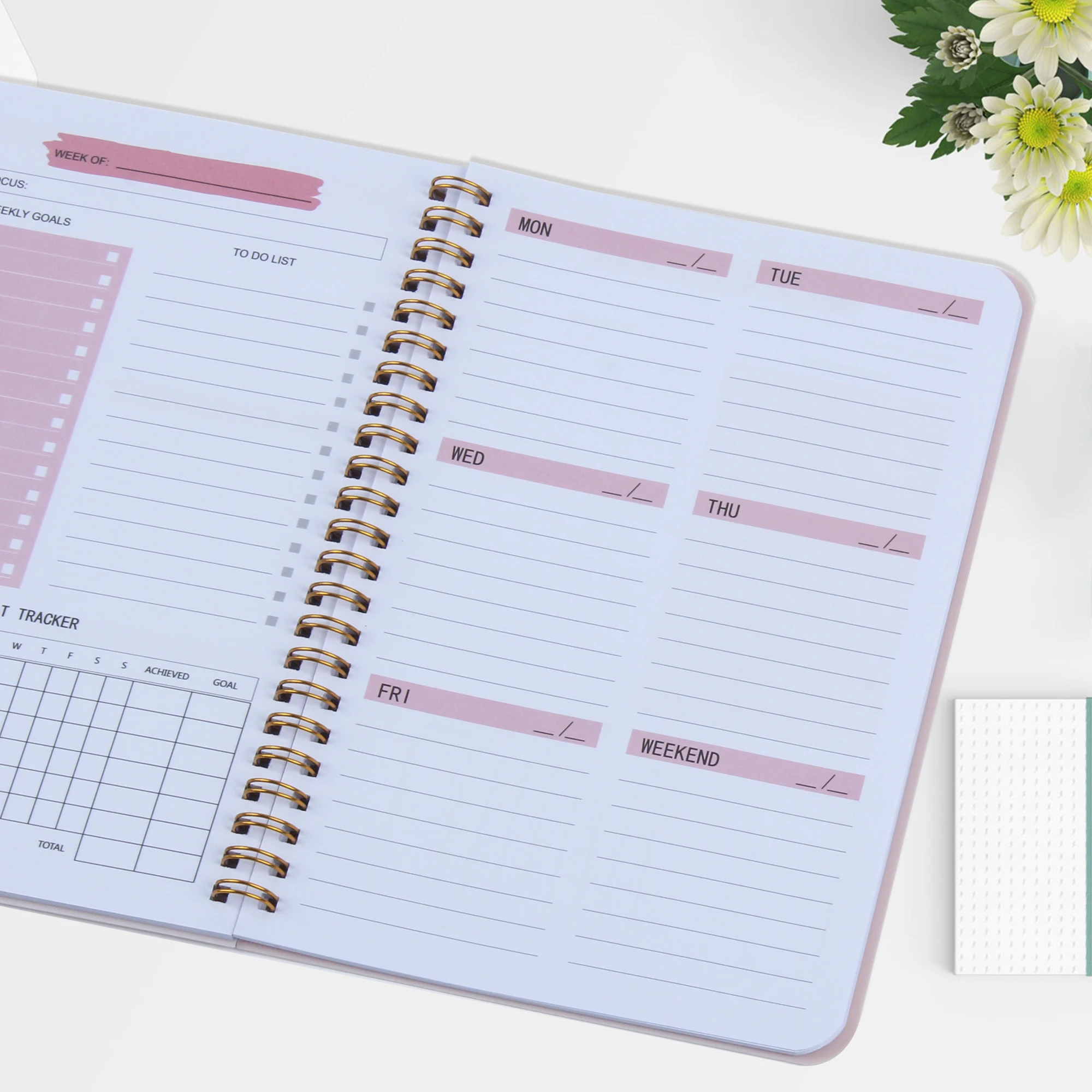 Hot Sale Notebooks Agenda Daily Weekly Monthly Plan Spiral Organizer A5