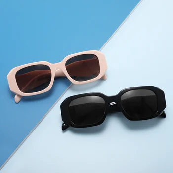 Vintage Rectangle luxury designer sunglasses famous brands high quality mens acetate sunglasses 2023