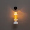 Lampada a cherosene bianca