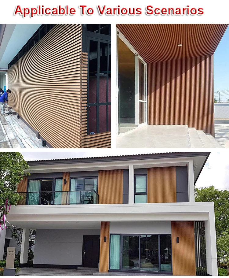 Exterior Slatted/fluted Wall Panel Wall Panel Wall Cladding Wpc Panel ...
