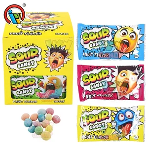Custom Private Label Fruit Flavor Sour Chewy Gummy Candy Sweets Supply