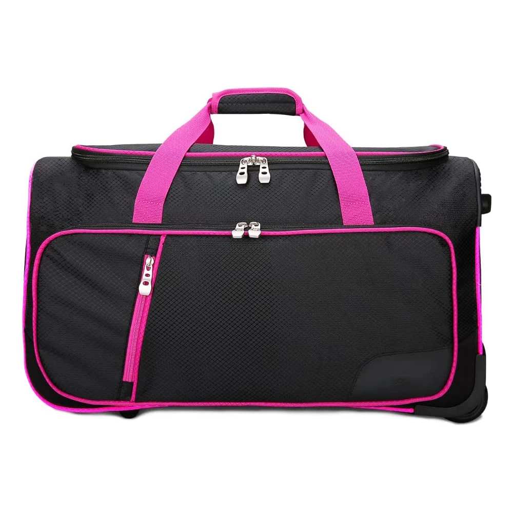 Rolling Dance Bags With Garment Rack Waterproof Luggage Trolley Roller