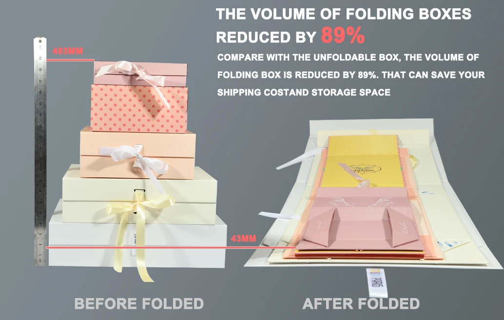 product custom cardboard packaging gift paper magnetic foldable box-1