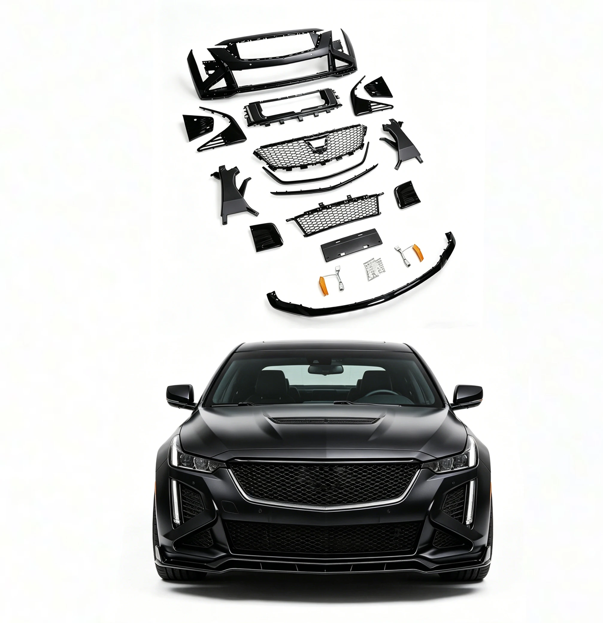 Premium Aftermarket Front Bumper Kit za Cadillac CT5-V Blackwing 2024 Agresivni stil performansi