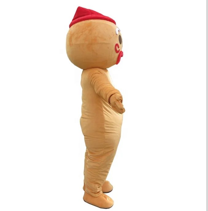 FeMereina Costume Omino Di Pan Di Zenzero Per Adulti – Tute Per Natale – Taglie S-2XL