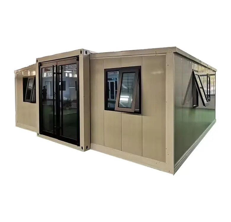 Local Standards 20Ft Expandable Container House 2 bedroom Prefabricated Folding Tiny Portable Home Prefab Luxury Villa details