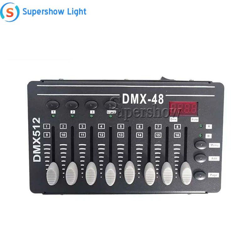 Mini DMX Controller XLR DJ Lights Console Controller for Dmx512 Laser Projector Lyre Moving Head Cold Fireworks Smoke Machines