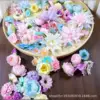 300 fleurs de couleurs mélangées