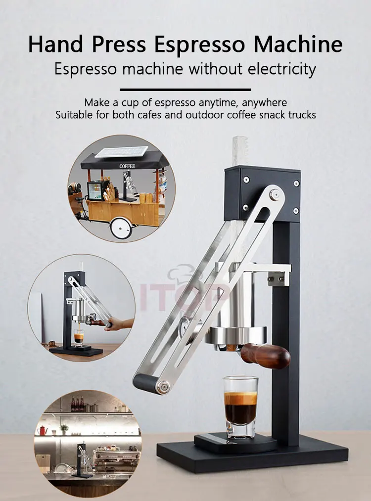 Hand Press Espresso Machine 25bar Mini Portable Coffee Machine Manual