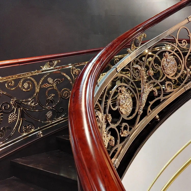 階段手すり高級デザイン装飾粉体塗装鋳造アルミニウム Buy 鋳造アルミニウム手すり アルミニウム手すり アルミニウム階段手すり Product On Alibaba Com