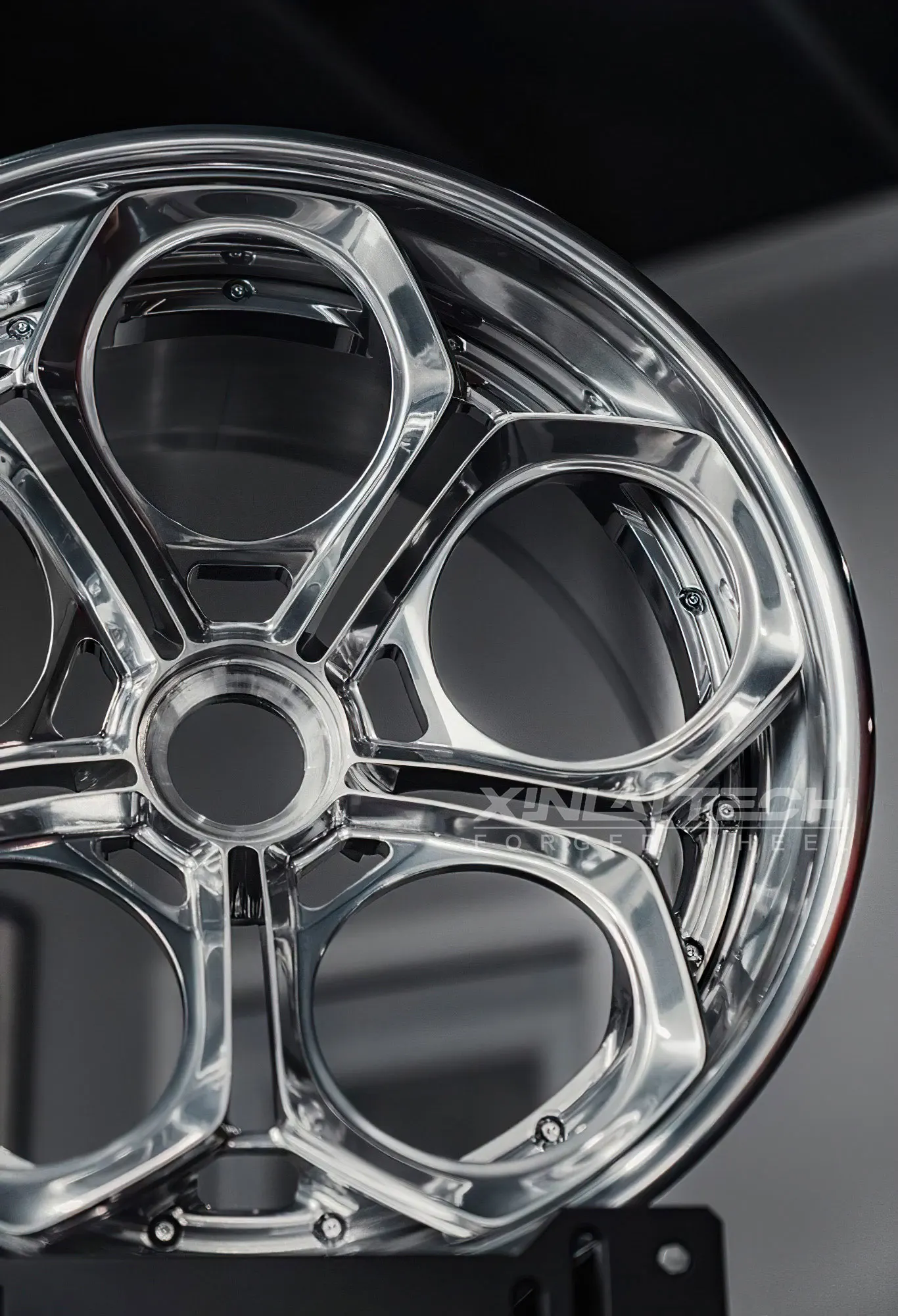 XL 2-Piece Deep Dish Concave Silver Polished Wheel Alloy Forged Wheels 5x114.3 5x120 5x112 Custom Forging Racing Car Wheel - Image 3