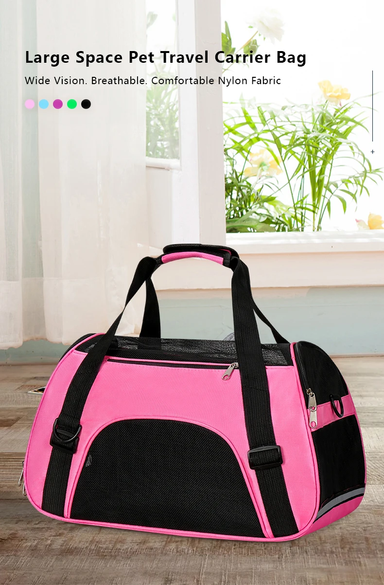 Pets' Travel Bag Durable Cat Bag Foldable Pet Cages Cat Carrier For