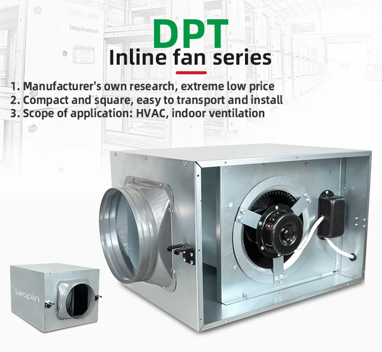 Dpt Silent Inline Fan, 220V, LEAPIN, Centrifugal - detail 6