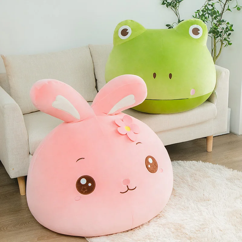 High Performance Custom Plush Frog Animal Toy Sofa Soft Cartoon Pillow Lazy Couch Bed