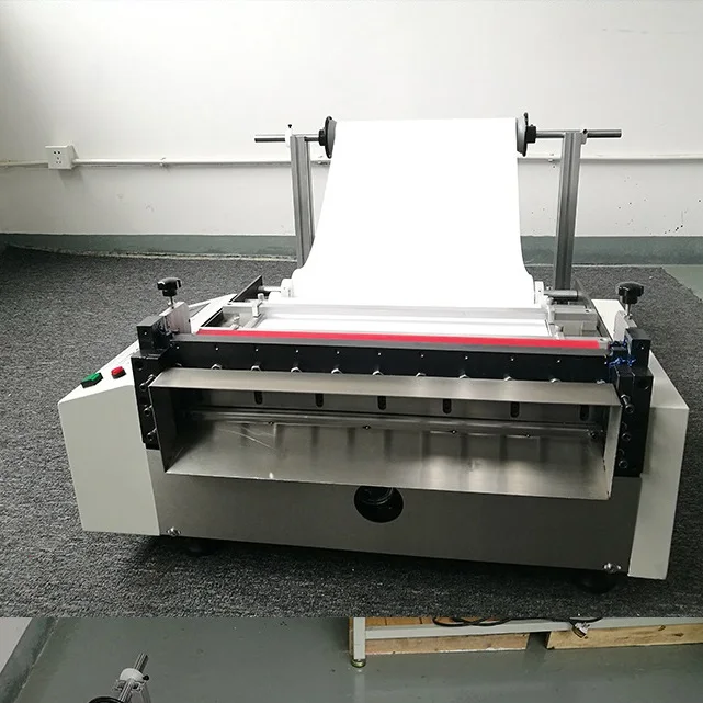 Automatic PVC PET Film Nonwoven Cloth Paper Fabric Label Cutting Cutter Plastic Roll Machine to