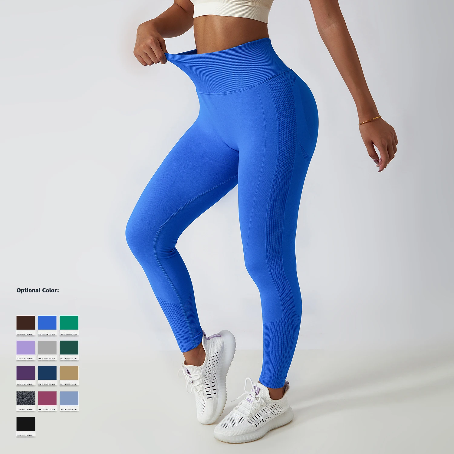 Knitted Scrunch Seamless V Back Leggings Women Fitness Leggins - Buy ...