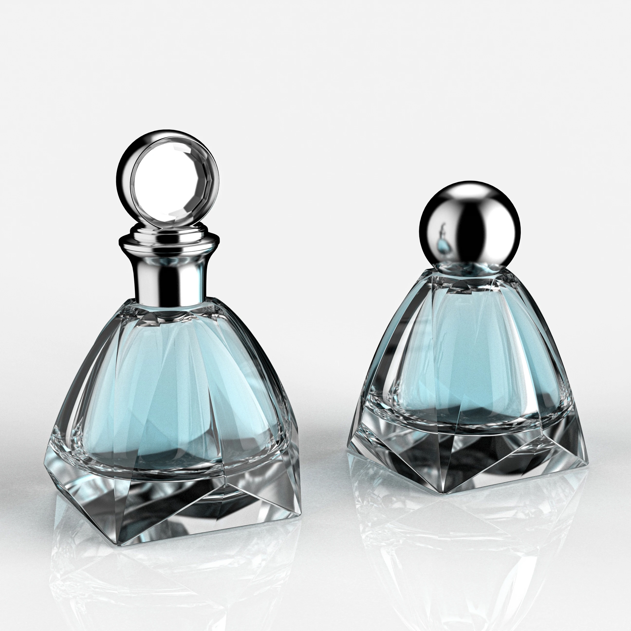 factory direct spray perfume bottle 75ml custom crystal glass bottles perfume